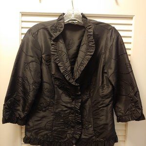 Vintage- cropped black jacket